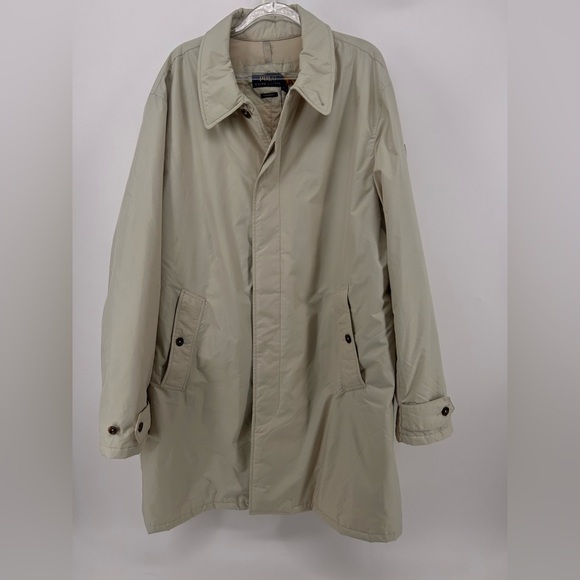 NWT Polo Ralph Lauren CAMEL Packable Water Repellent Walking Coat Jacket XL - Picture 7 of 16